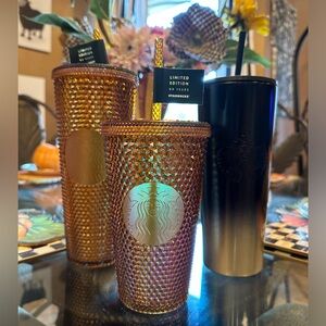 NWT STARBUCKS & WALT DISNEY WORLD  Set of 3 50th Anniversary!